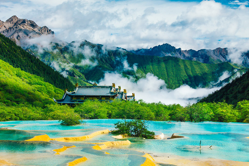 蘭州炳霊寺石窟・ラブロン寺・扎尕那・九寨溝・黄龍6日間観光ツアー