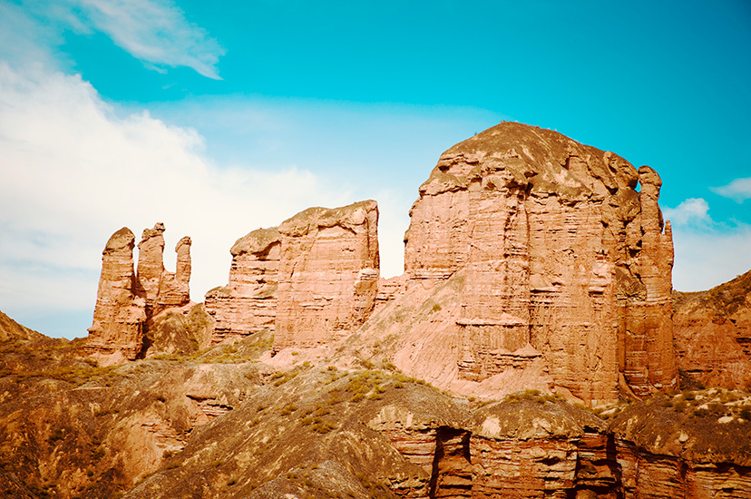 張掖　氷溝丹霞
